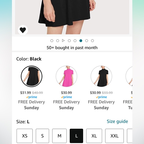 Milumia Women’s Casual Mock Neck T Shirt Dress Short Sleeve Loose Swing Dress - Picture 5 of 8